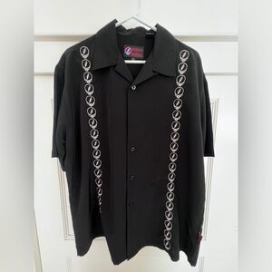 Vintage Grateful Dead by Dragonfly Black Shirt with Iconic Steal Your Face Logo